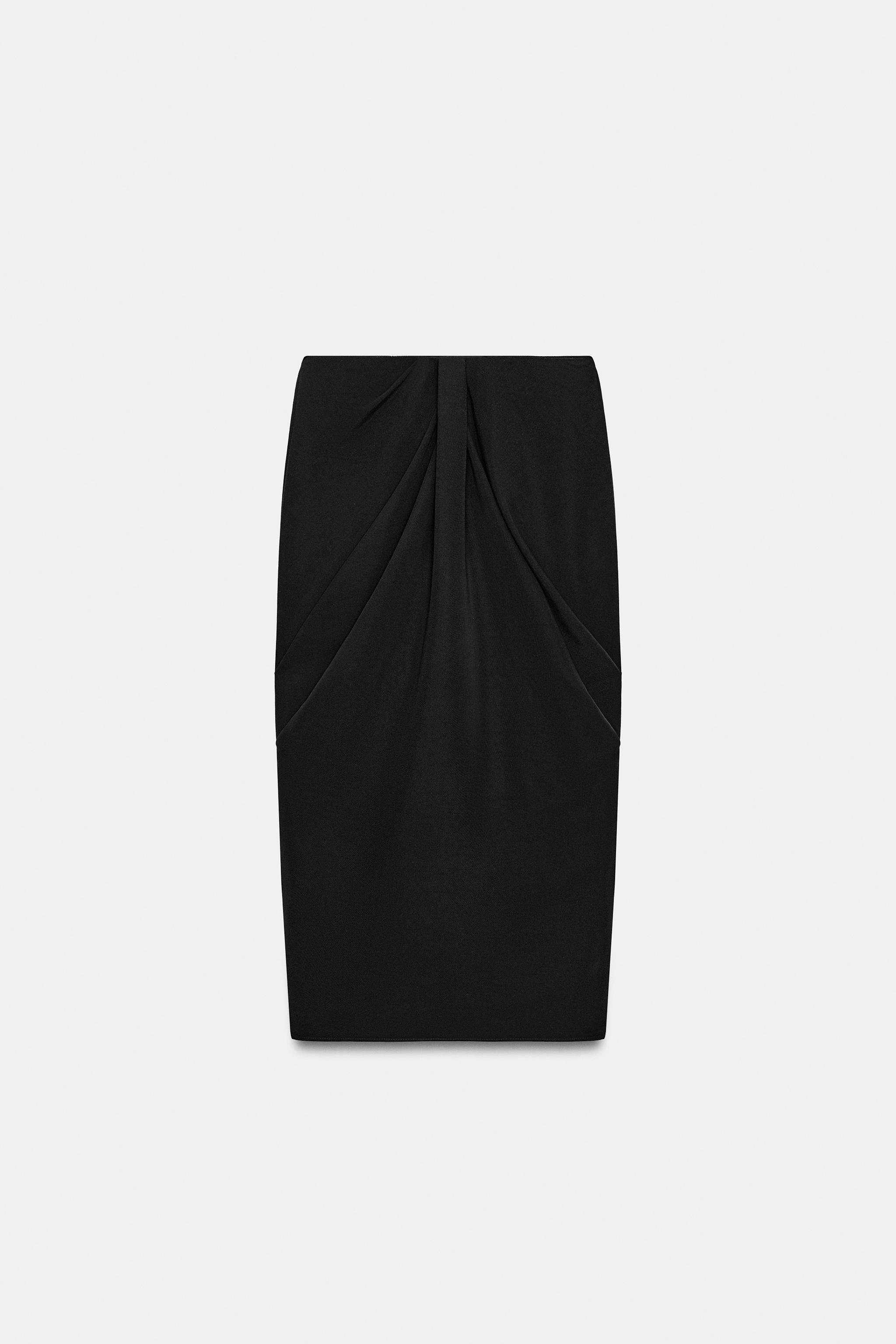 PLEATED MIDI SKIRT